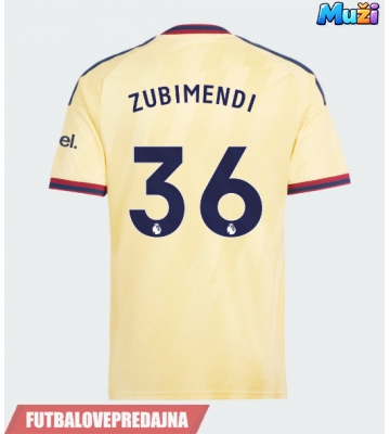Lacne Muži Futbalové dres Arsenal Martin Zubimendi #36 2026-27 Krátky Rukáv - Tretina